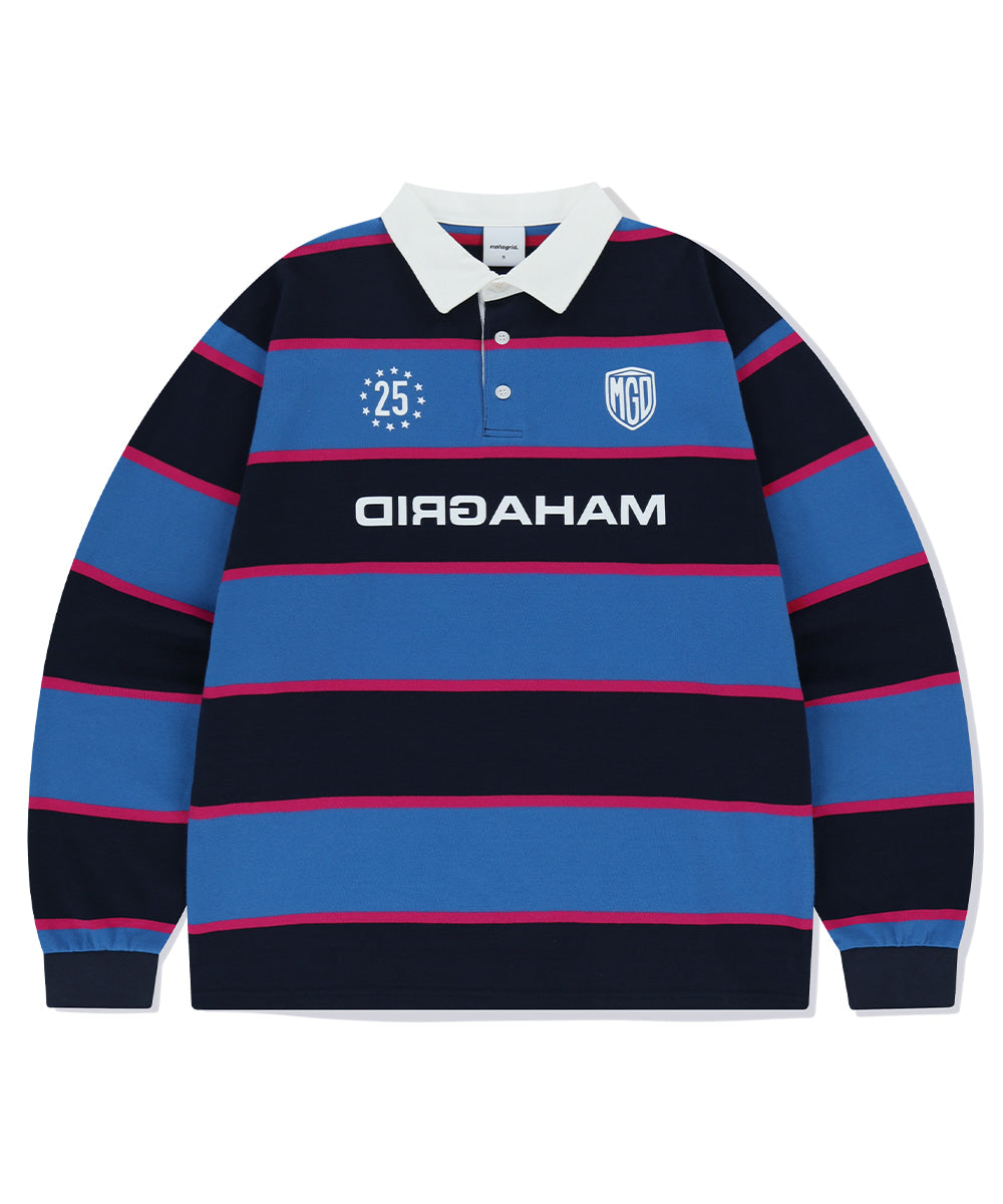 Mahagrid Stripe Rugby Shirt