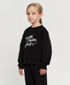 Marithé François Girbaud Kids Hand Writing Logo Crop Sweatshirt Light Pink