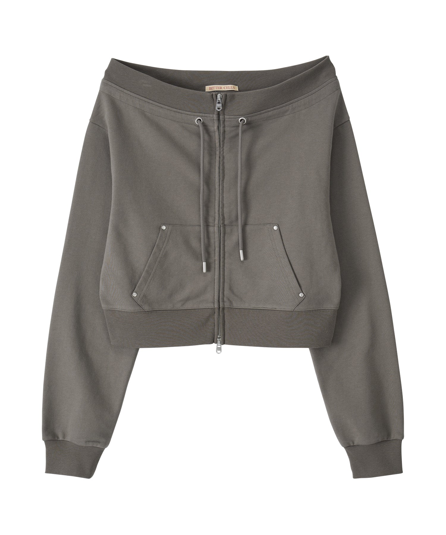 Bitter Cells Vera Off Shoulder Zip Up