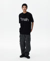 Mahagrid mah Cut Off Applique Tee [Black]