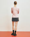 Marithé François Girbaud Marithé SPORT FLARE MINI SKIRT