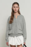 General Idea WOMAN Cotton Loose Fit Pocket Cardigan
