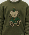 Marithé François Girbaud Kids Holiday Bear Knit Pullover
