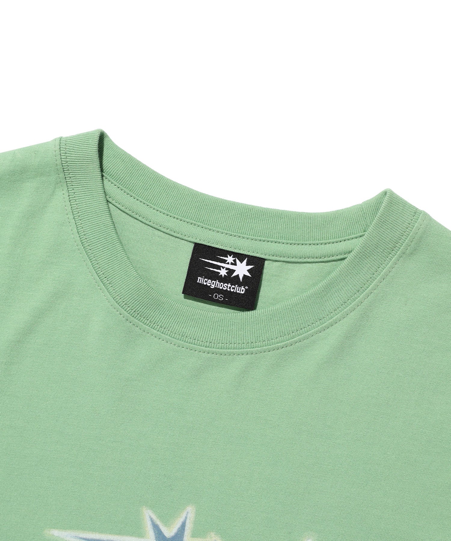 Nice Ghost Club Drawing 3 Star Big Crop Tee