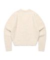Cavish W Two Tone Boucle Cardigan in Ivory