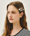 Marithé François Girbaud REGULAR LOGO HEART HAIR PIN 2PACK