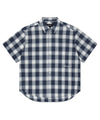 Mahagrid Ombre Check Half Shirt