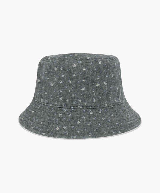 Marithé François Girbaud CLASSIC LOGO FLOWER BUCKET HAT washed black