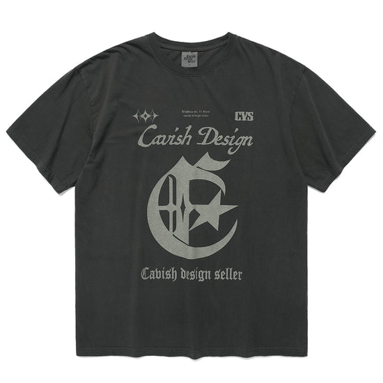 Cavish PIGMENT CENTURY SS TEE [CHARCOAL]