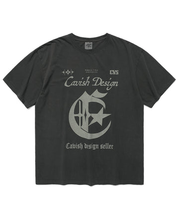 Cavish PIGMENT CENTURY SS TEE [CHARCOAL]