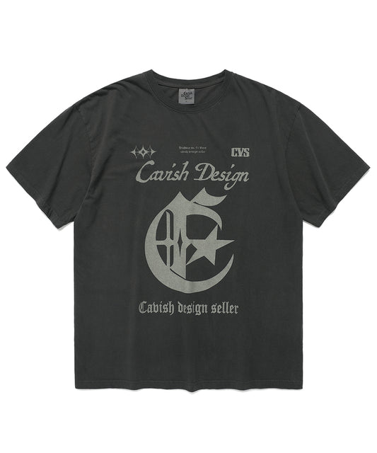 Cavish PIGMENT CENTURY SS TEE [CHARCOAL]