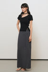 General Idea WOMAN Unbalanced Ribbed Strap Half Knit