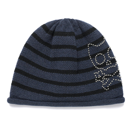 Cavish SKULL CAT STRIPED BEANIE