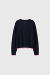 General Idea WOMAN Double Layered Crew Neck Cardigan