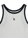 MLB Women's Basic Ringer Crop Sleeveless T-shirt