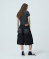 Mahagrid Bermuda Check Pocket Denim Shorts [Black]