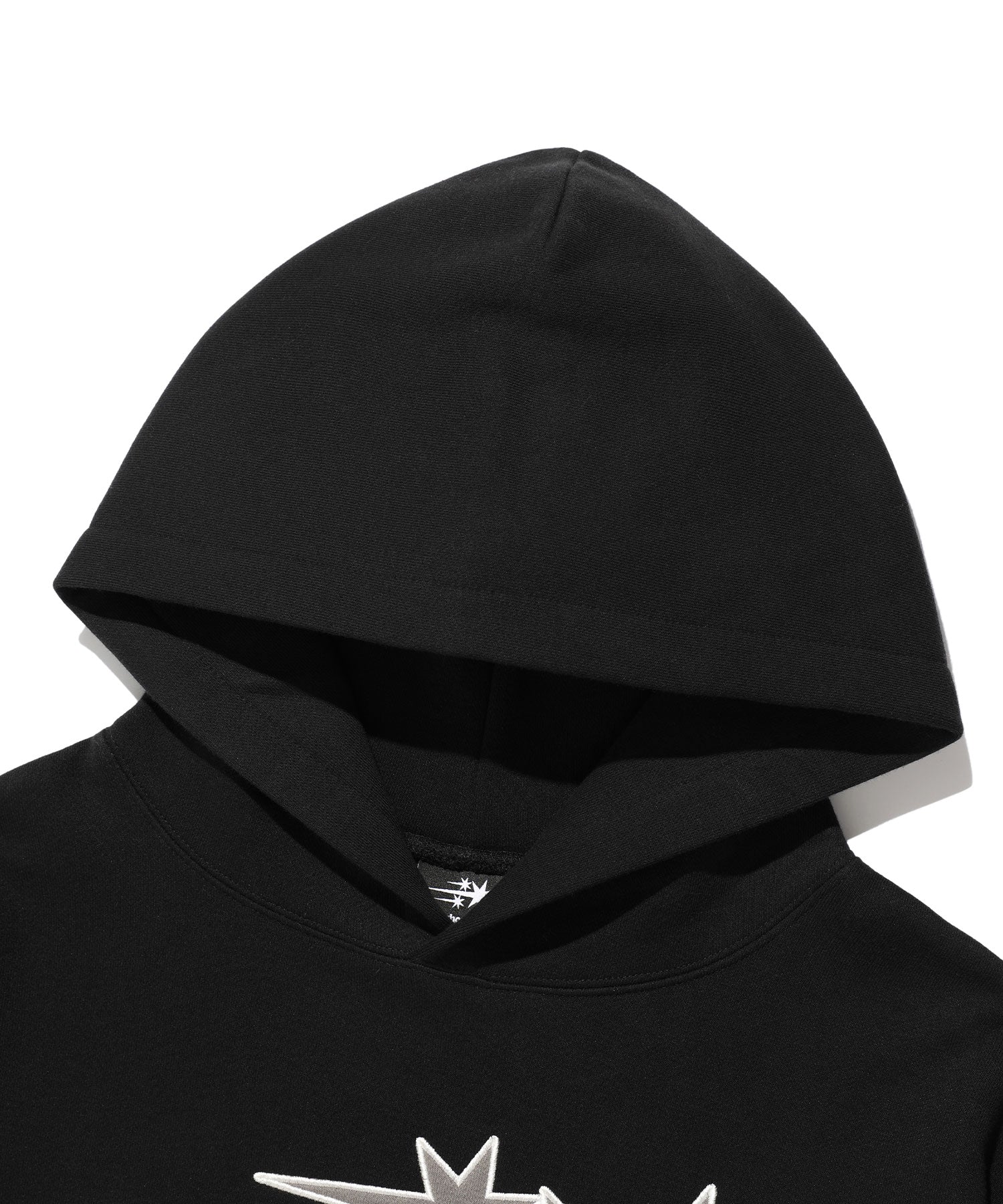 Nice Ghost Club 3Stars Hate Applique Hoodie [Black]