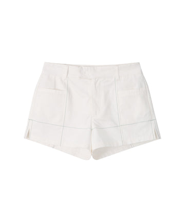 Bitter Cells Stitch Slit Cotton Shorts