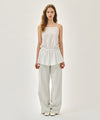 Marithé François Girbaud W SHIRRING SLEEVELESS DRESS