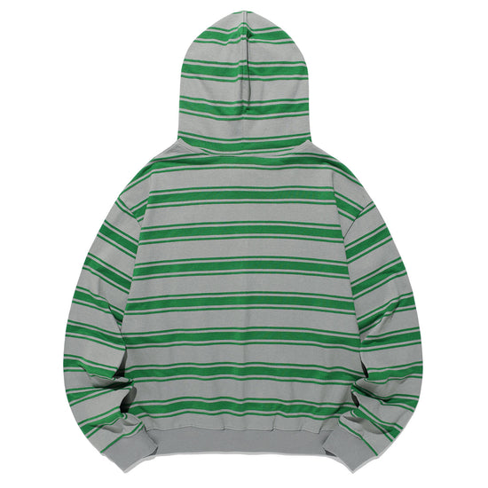 Nice Ghost Club Multi Stripe 3 Star Hoodie Zip Up [Grey]