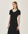 Marithé François Girbaud W DEEP NECK RINGER TEE
