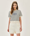 Marithé François Girbaud W VINTAGE CLASSIC LOGO HALF SWEATSHIRT melange gray