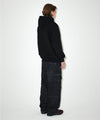 Mahagrid Washed Zip Cargo Denim Pant [Black]