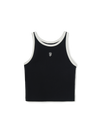 MLB Women's Basic Ringer Crop Sleeveless T-shirt