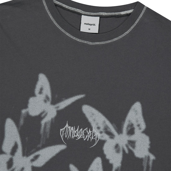 Mahagrid Pigment Butterfly Goth Tee