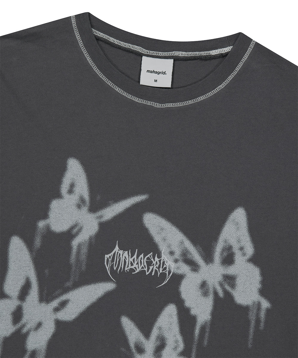 Mahagrid Pigment Butterfly Goth Tee