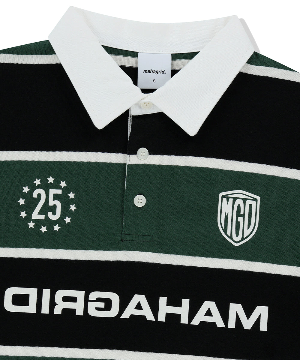 Mahagrid Stripe Rugby Shirt