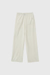 General Idea WOMAN Temperature Cut Cool Semi Wide Knit Pants [IVORY]