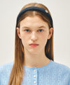 Marithé François Girbaud Regular Logo Slim Denim Hairband