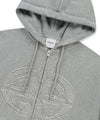 Mahagrid ECLIPSE RAW CUT ZIP UP HOODIE