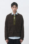 General Idea UNISEX Hairy Knit Pocket Cardigan