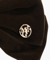 Marithé François Girbaud Circle Logo Velvet Hair Clip