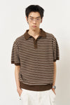 General Idea MAN Stripe Half Collar Knit