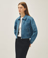 Marithé François Girbaud W CROP DENIM BLOUSON JACKET
