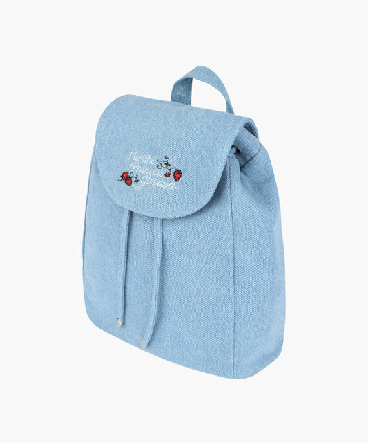 Marithé François Girbaud Kids W Denim Mini Backpack Light Blue
