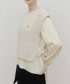 Marithé François Girbaud W Side Ribbon Knit Vest