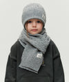 Marithé François Girbaud Kids Cable Muffler Heather Gray