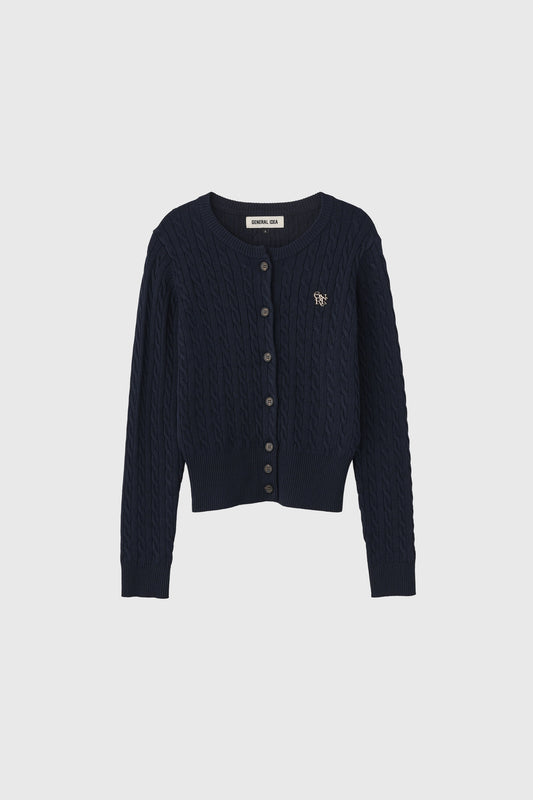 General Idea WOMAN Signature Superfine Wool Cable Cardigan