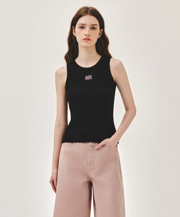 Marithé François Girbaud W RIBBON CLASSIC LOGO SLEEVELESS