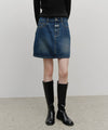 Marithé François Girbaud W Denim Mini Skirt