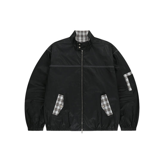 Mahagrid Check Harrington Jacket