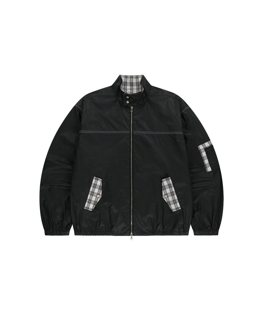 Mahagrid Check Harrington Jacket