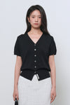 General Idea WOMAN Temperature Cut Cool Essential Half Cardigan [WHITE]