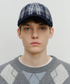 Marithé François Girbaud Classic Logo Two Tone Check Cap