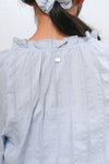 General Idea WOMAN Ruffle Neck Crop Lace Blouse