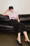 General Idea WOMAN Airy Essential Collar Half Knit